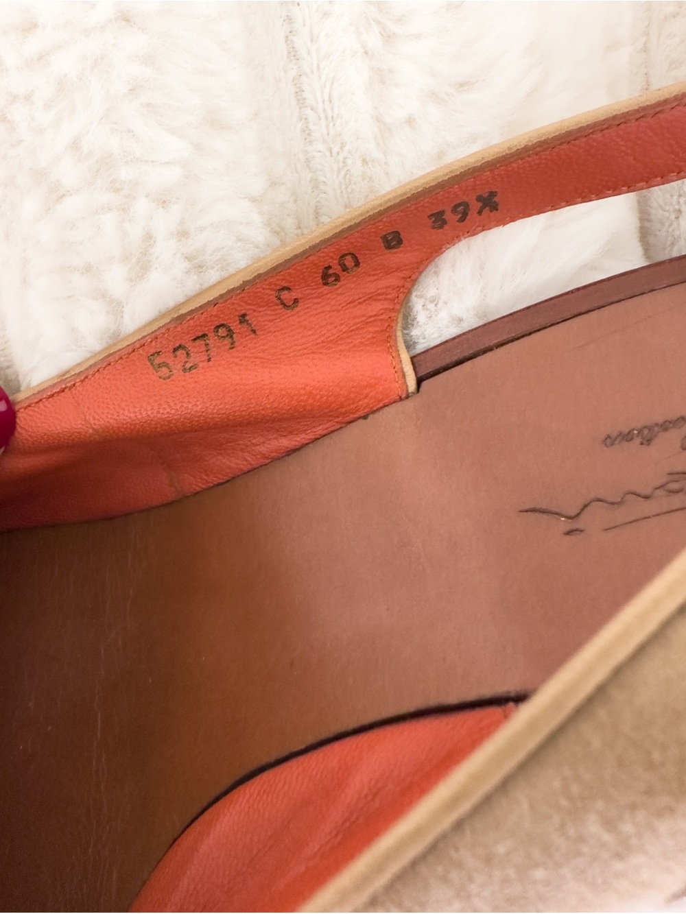 Santoni Rose Collection Sling Back Peep Toe Sandals Italian Luxury - Picture 8 of 8